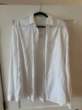 Frank & Eileen White Casual Button-Down Shirt